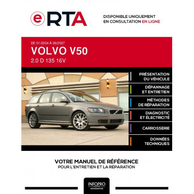 E-RTA Volvo V50 BREAK 5 portes de 01/2004 à 06/2007