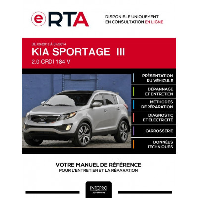 E-RTA Kia Sportage III BREAK 5 portes de 09/2010 à 07/2014