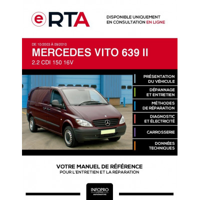 E-RTA Mercedes Vito II FOURGON 4 portes de 10/2003 à 09/2010