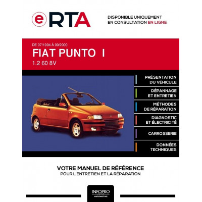 E-RTA Fiat Punto I CABRIOLET 2 portes de 07/1994 à 09/2000
