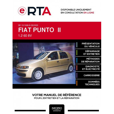 E-RTA Fiat Punto II HAYON 5 portes de 10/1999 à 05/2003