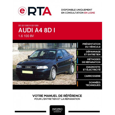 E-RTA Audi A4 I BERLINE 4 portes de 02/1995 à 02/1999