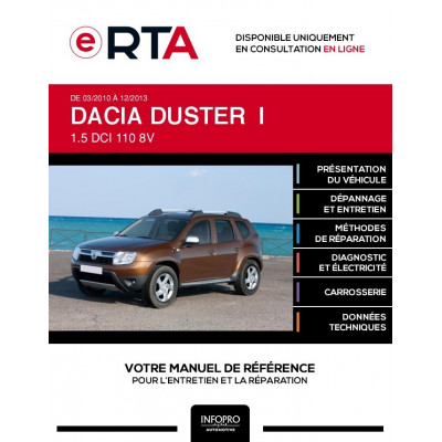 E-RTA Dacia Duster I BREAK 5 portes de 03/2010 à 12/2013