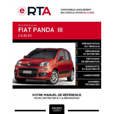 E-RTA Fiat Panda III HAYON 5 portes de 01/2012 à ce jour