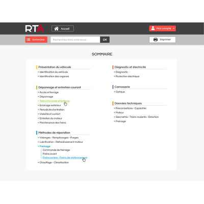 E-RTA Peugeot 3008 II BREAK 5 portes de 06/2016 à ce jour