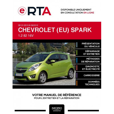 E-RTA Chevrolet (eu) Spark HAYON 5 portes de 01/2010 à 09/2012