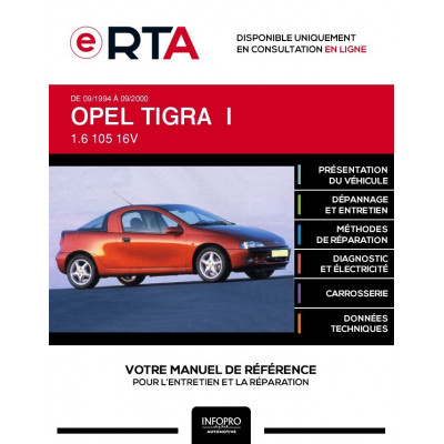 E-RTA Opel Tigra I COUPE 3 portes de 09/1994 à 09/2000