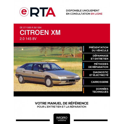 E-RTA Citroen Xm HAYON 5 portes de 07/1989 à 06/1994