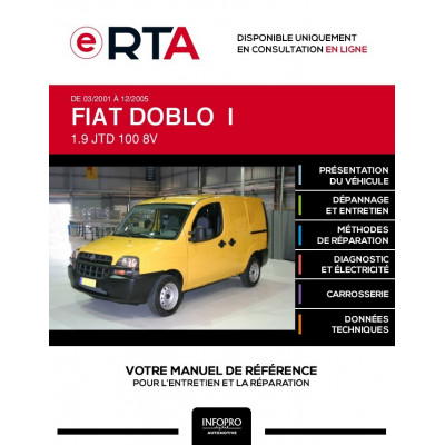 E-RTA Fiat Doblo I FOURGON 5 portes de 03/2001 à 12/2005