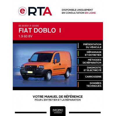 E-RTA Fiat Doblo I FOURGON 3 portes de 03/2001 à 12/2005