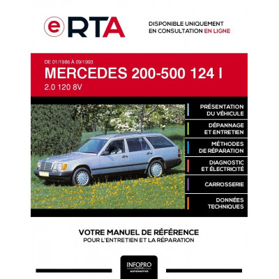 E-RTA Mercedes 200-500 I BREAK 5 portes de 01/1986 à 09/1993