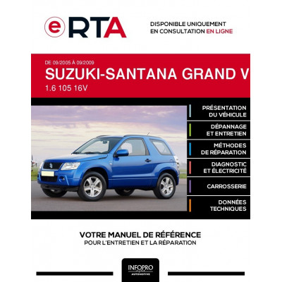 E-RTA Suzuki-santana Grand vitara II BREAK 3 portes de 09/2005 à 09/2009