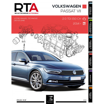 RTA hors série N°27 PASSAT VII (3G) BERLINE (Depuis 2014) - 2.0 TDI 150ch