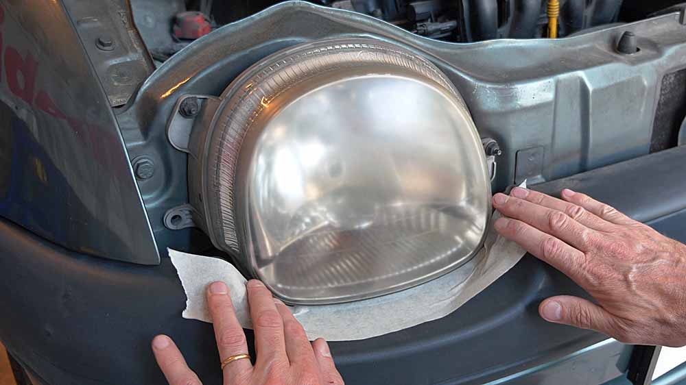 Pose du ruban de masquage