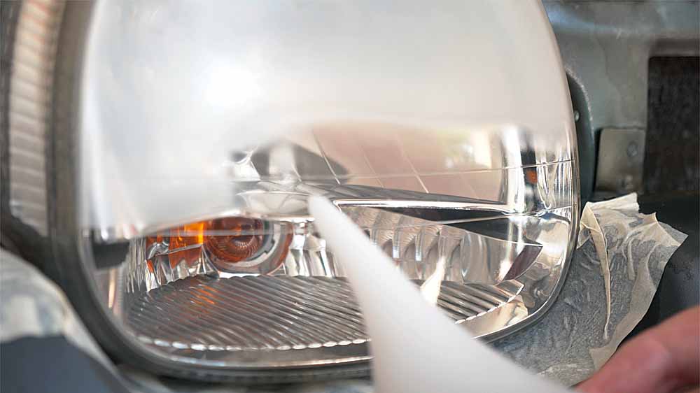 Application de la vapeur à l'abri du vent