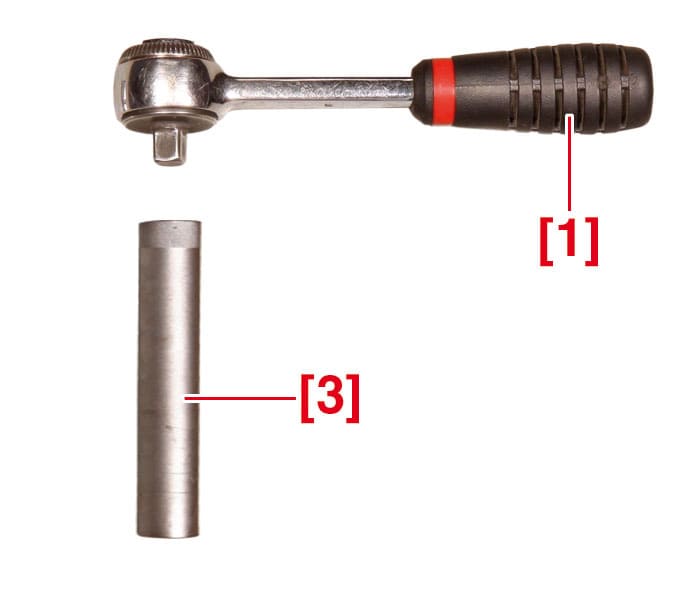 Poignée et douille bougie de préchauffage