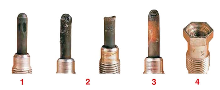 Bougie prechauffage usée