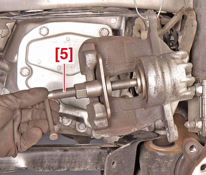 Fig 6 : réparation étrier de frein
