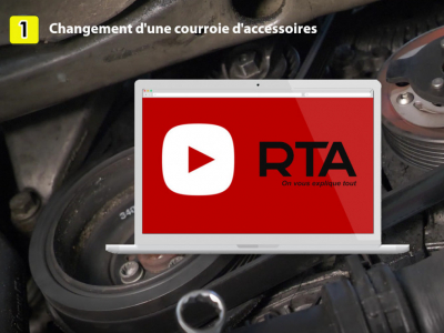 Nouveau tutoriel sur notre chaine YouTube : changer sa courroie d'accessoires
